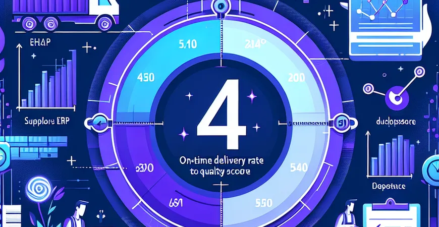 4 小时搭建供应商绩效 ERP：从交货准时率到质量评分